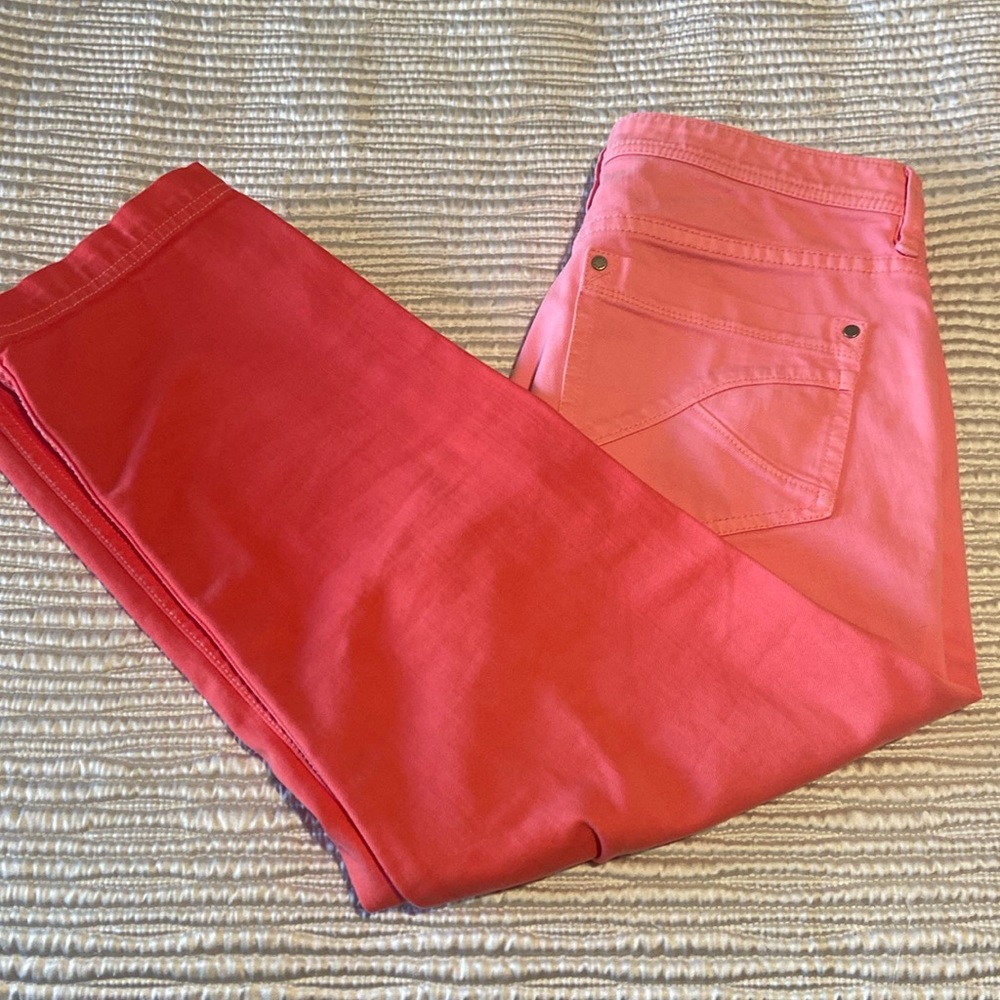 Tommy Bahama Denim Cropped Jeans, Red Tulip